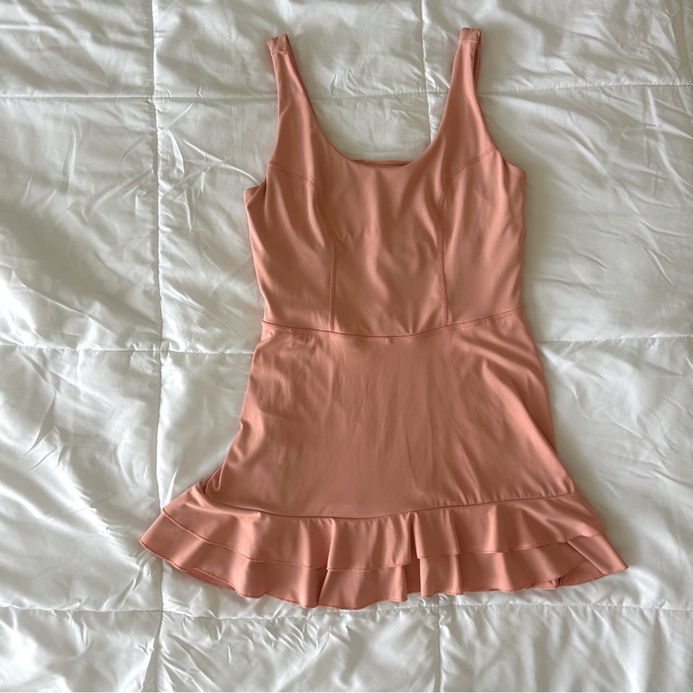 JoyLab Coral Athletic Dress w Ruffle Skirt